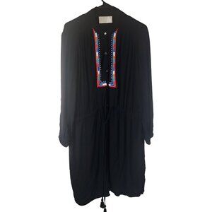 PIPER BLACK DRESS BOHO LONG DRESS sz M